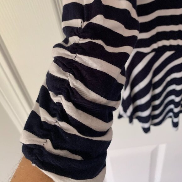 INC peplum 3/4 sleeve top - Picture 3 of 4